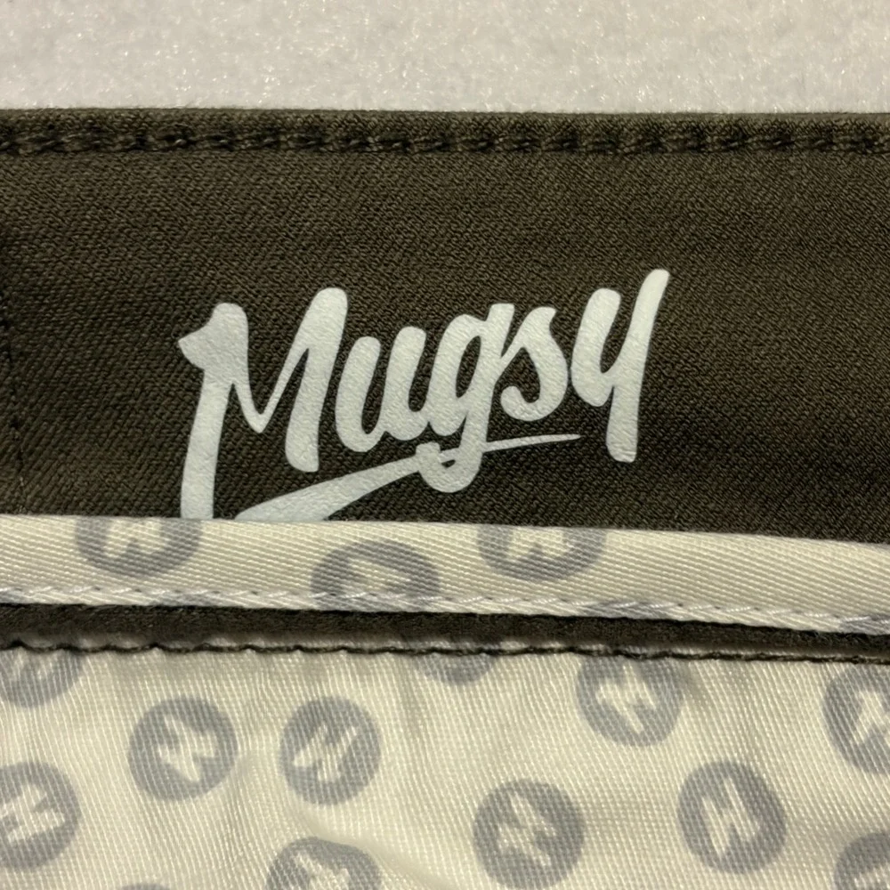Mugsy Olives Men 36x30 Slim Straight Stretch Chino Pants Olive Green K6PNOL